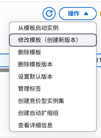 更新启动模板-创建新版本